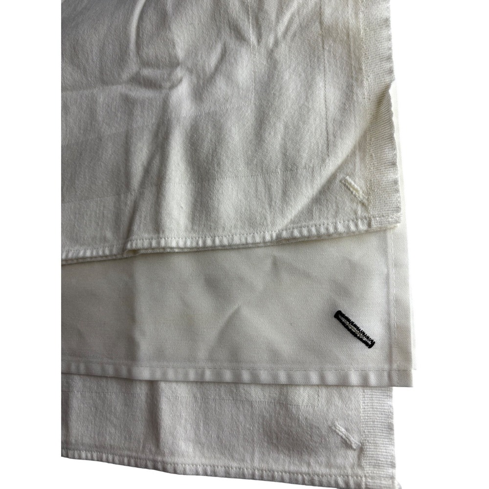 Medical button-on Cloth Napkins‎ Set of 3 Soft Cotton Dinner Napkins 20" Square